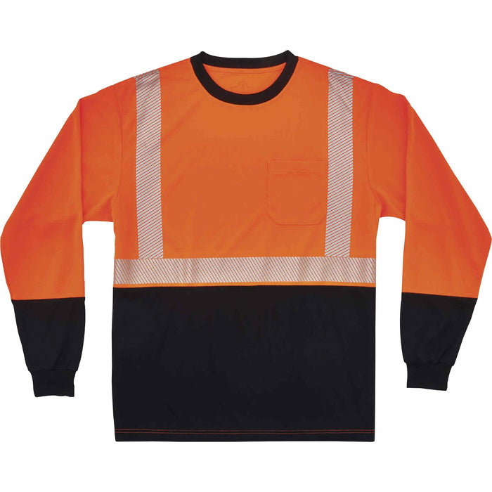 GloWear 8281BK Type R Class 2 Front Long Sleeve T-Shirt - EGO22682