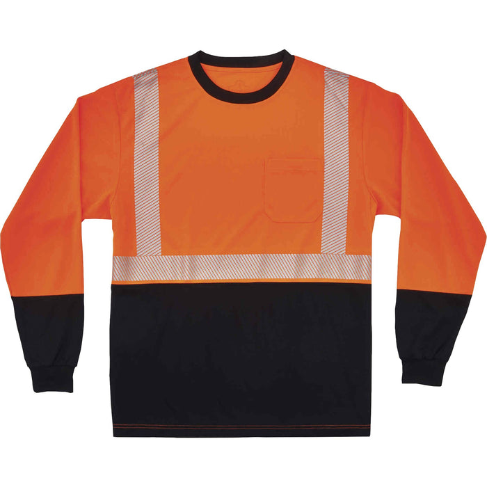 GloWear 8281BK Type R Class 2 Front Long Sleeve T-Shirt - EGO22684