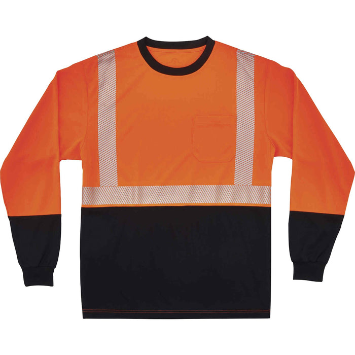 GloWear 8281BK Type R Class 2 Front Long Sleeve T-Shirt - EGO22686