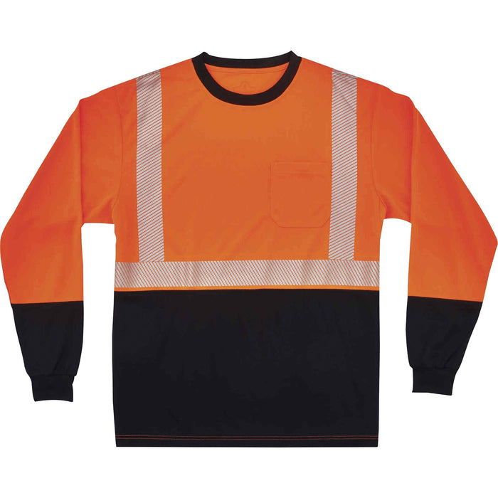 GloWear 8281BK Type R Class 2 Front Long Sleeve T-Shirt - EGO22688