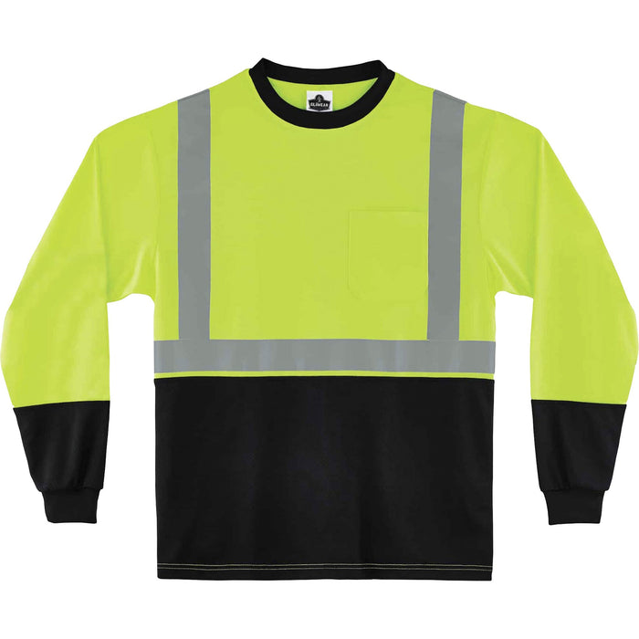 GloWear 8281BK Type R Class 2 Front Long Sleeve T-Shirt - EGO22702