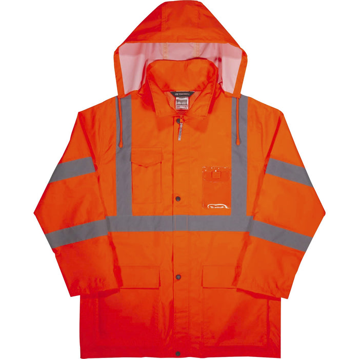 GloWear 8366 Lightweight Hi-Vis Rain Jacket - Type R, Class 3 - EGO24362