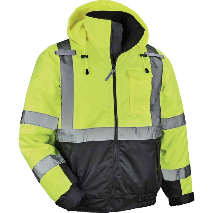 GloWear 8377 Type R Class 3 Hi-Vis Quilted Bomber Jacket - EGO25624