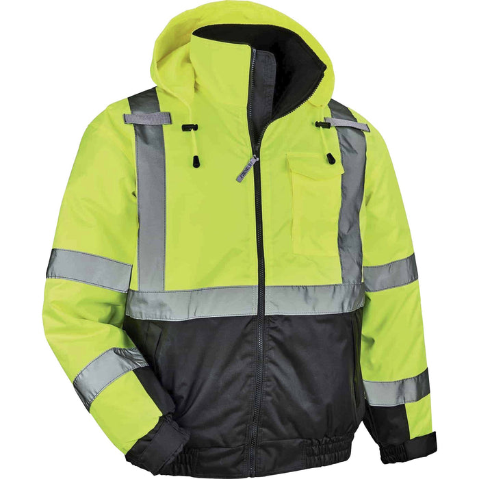 GloWear 8377 Type R Class 3 Hi-Vis Quilted Bomber Jacket - EGO25625