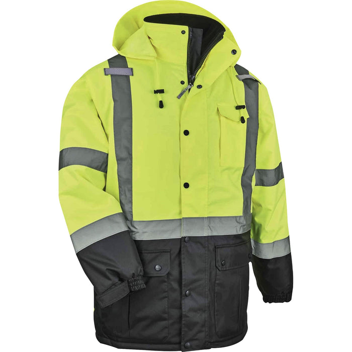 GloWear 8384 Type R Class 3 Hi-Vis Quilted Thermal Parka - EGO25562