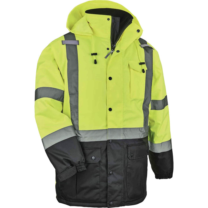 GloWear 8384 Type R Class 3 Hi-Vis Quilted Thermal Parka - EGO25563