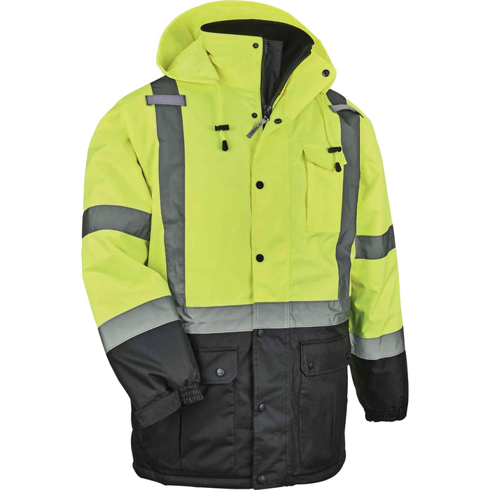 GloWear 8384 Type R Class 3 Hi-Vis Quilted Thermal Parka - EGO25564