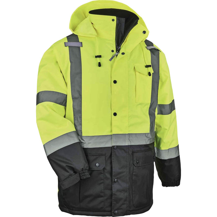 GloWear 8384 Type R Class 3 Hi-Vis Quilted Thermal Parka - EGO25567