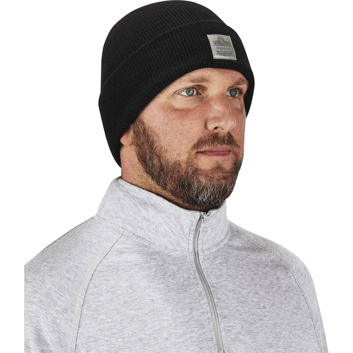 Ergodyne 6806 Cuffed Rib Knit Beanie Hat - EGO16808