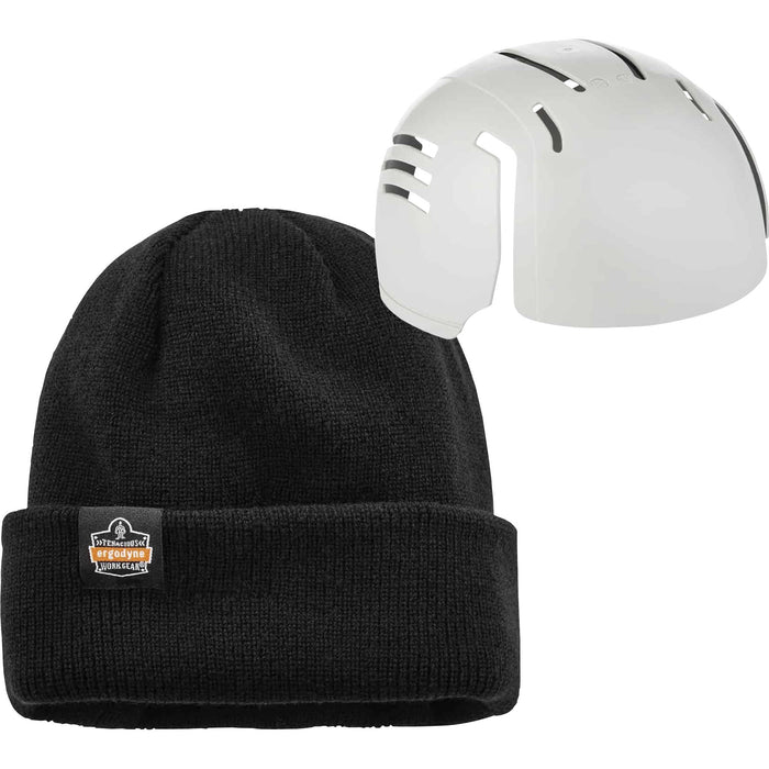 Ergodyne 6811ZI Rib Knit Hat with Bump Cap Insert - EGO16811