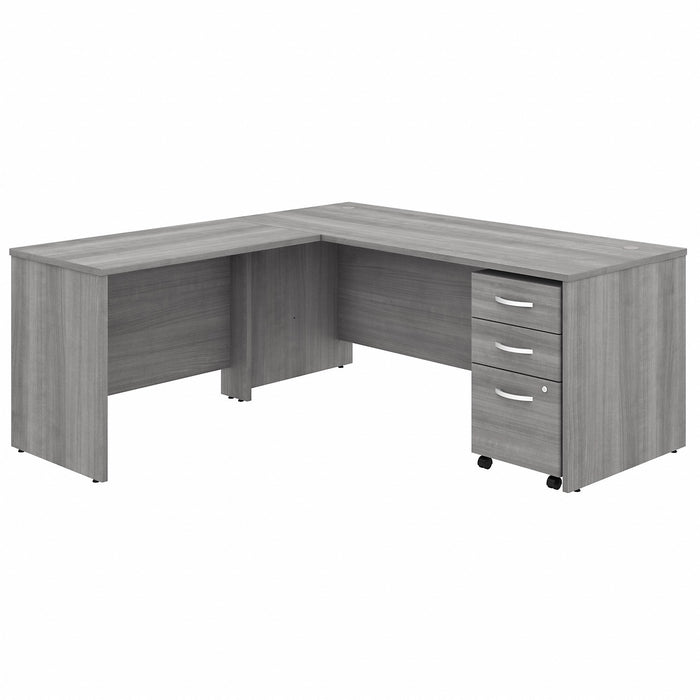 Bush Business Furniture Studio C 72W X 30D L Shaped Desk With Mobile File Cabinet And 42W Return - BSHSTC007PGSU