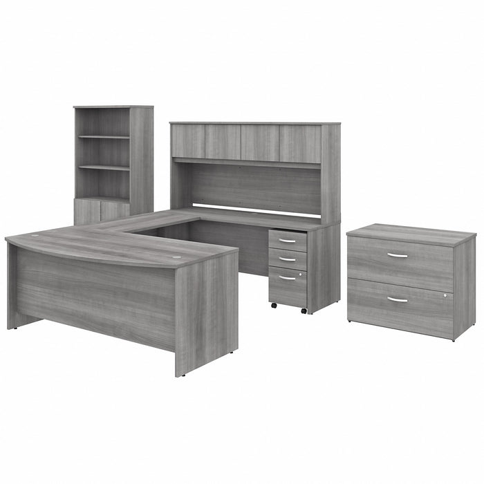 Bush Business Furniture Studio C Desk/Hutch/Bookcase/File Cabinet - BSHSTC001PGSU