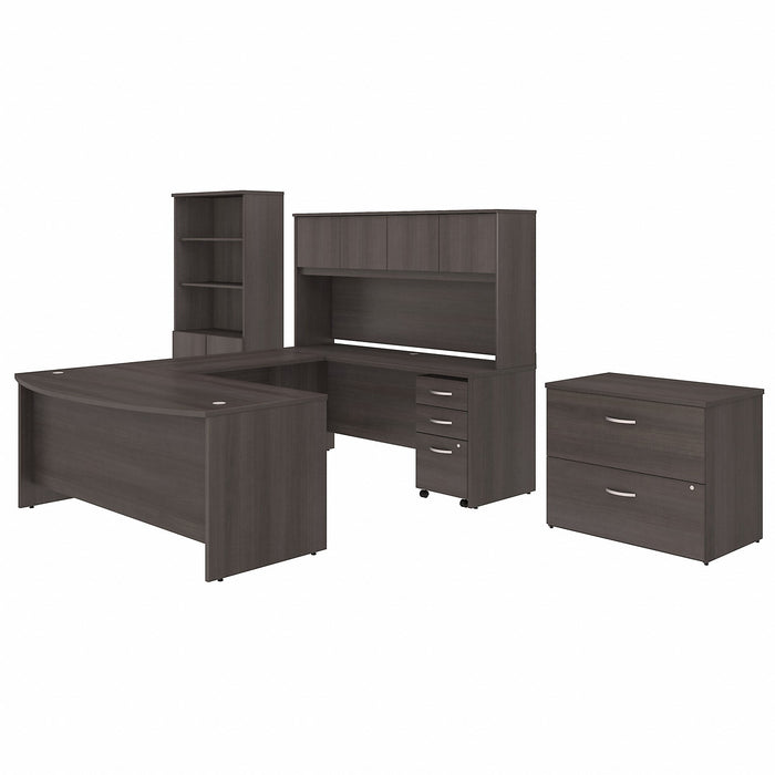 Bush Business Furniture Studio C Desk/Hutch/Bookcase/File Cabinet - BSHSTC001SGSU
