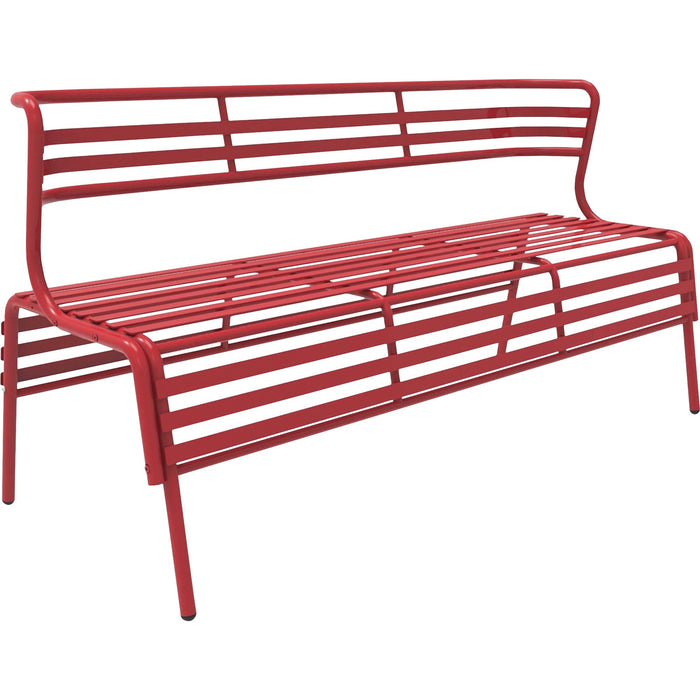 Safco CoGo Steel Outdoor/Indoor Bench - SAF4368RD