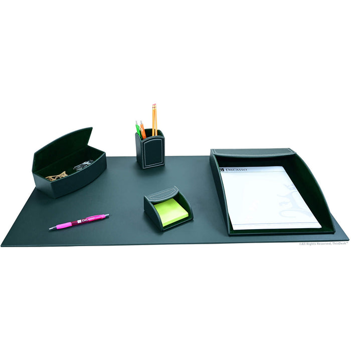 Dacasso 5-piece Home/Office Leather Desk Accessory Set - DACK7802