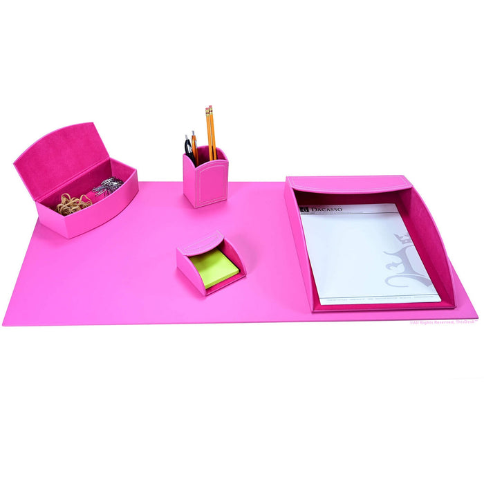 Dacasso 5-piece Home/Office Leather Desk Accessory Set - DACK7902