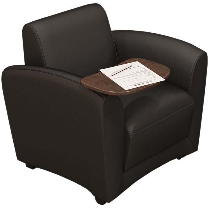 Safco Santa Cruz Mobile Lounge Chair with Tablet - SAFVCCMTBLK