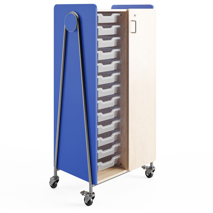Safco Whiffle Typical Double Rolling Storage Cart - SAF3928SBU