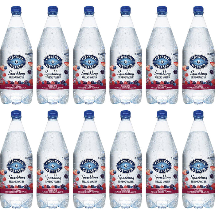 Crystal Geyser Natural Mixed Berry Sparkling Spring Water - CWG40011