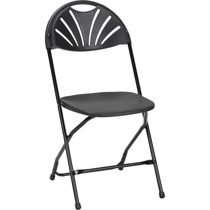 Dorel Zown Premium Fan Back Folding Chair - CSC60542BLK8E