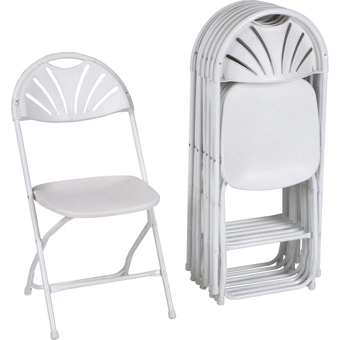 Dorel Zown Premium Fan Back Folding Chair - CSC60542WHT8E