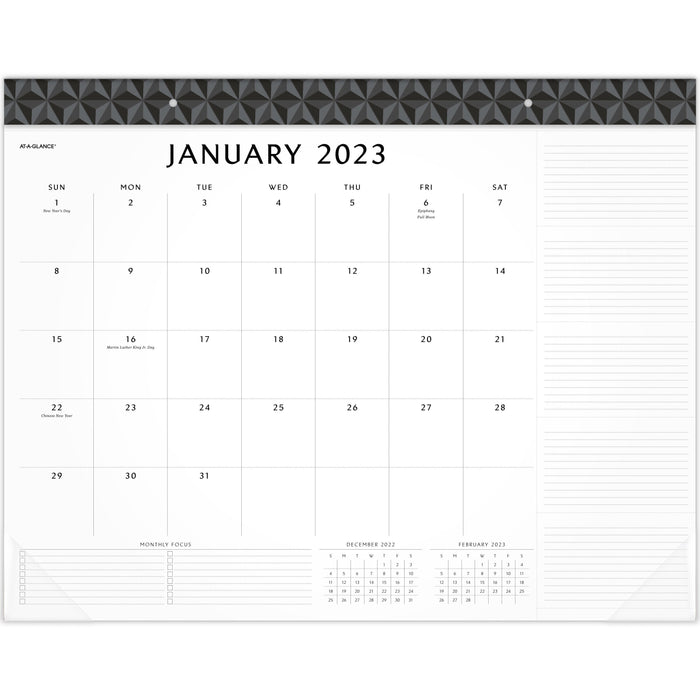 At-A-Glance Elevation Monthly Desk Pad Calendar - AAGSK752400