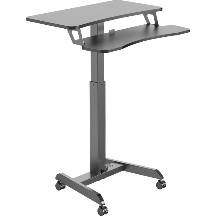 Kantek Mobile Sit-to-Stand Desk with Foot Pedal - KTKSTS350