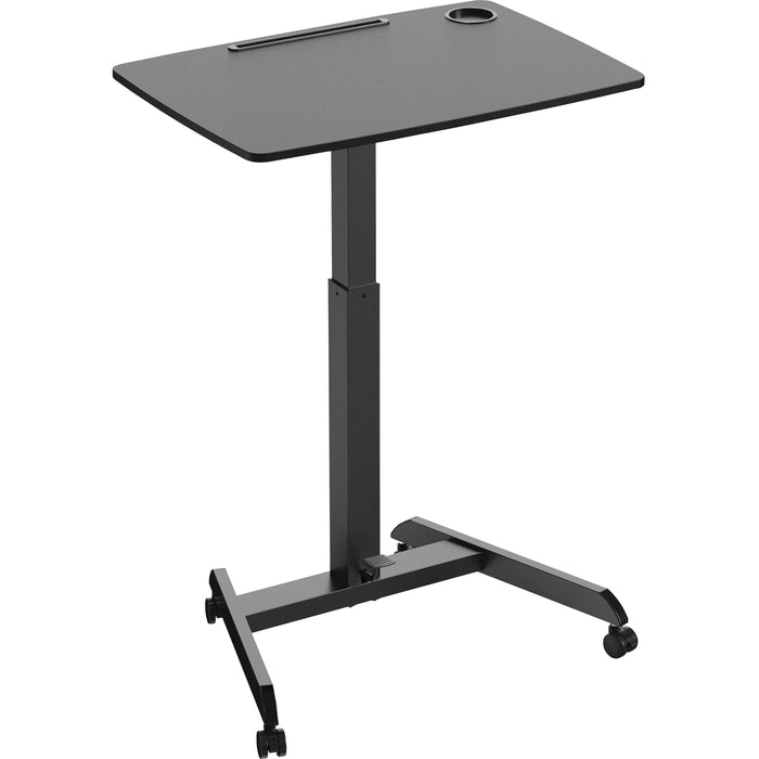 Kantek Adjustable Height Mobile Sit Stand Desk - KTKSTS330B