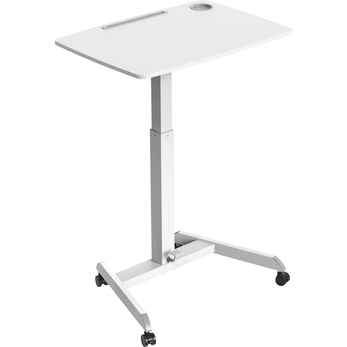 Kantek Adjustable Height Mobile Sit Stand Desk - KTKSTS330W