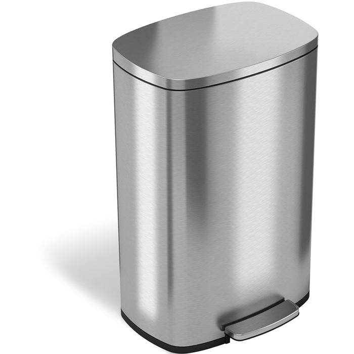 HLS Commercial Stainless Steel Soft Step Trash Can - HLCHLSS13R