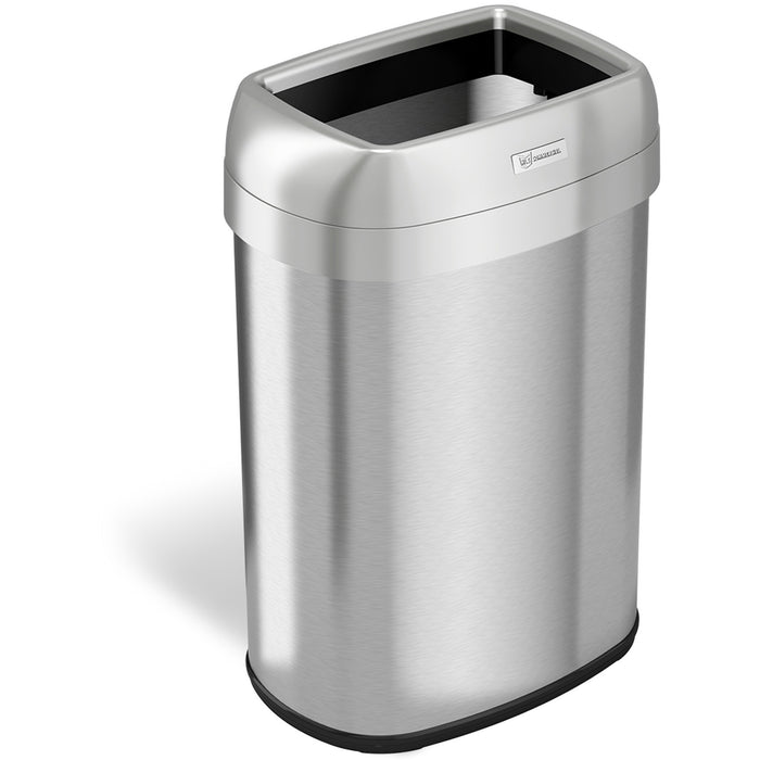 HLS Commercial Stainless Steel Open Top Trash Can - HLCHLS13STV