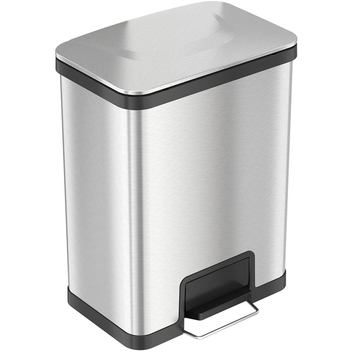 HLS Commercial AirStep Stainless Steel Step Trash Can - HLCHLS13SS
