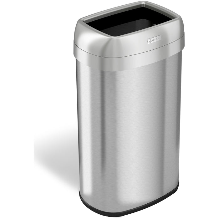 HLS Commercial Stainless Steel Open Top Trash Can - HLCHLS16STV