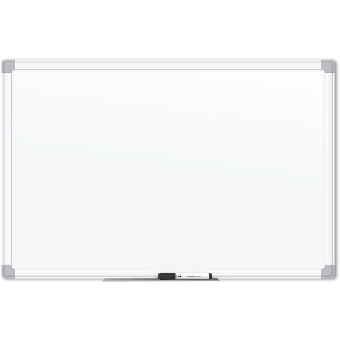 U Brands White Aluminum Framed Magnetic Porcelain Steel Board, 48" X 36" - UBR4900U0001