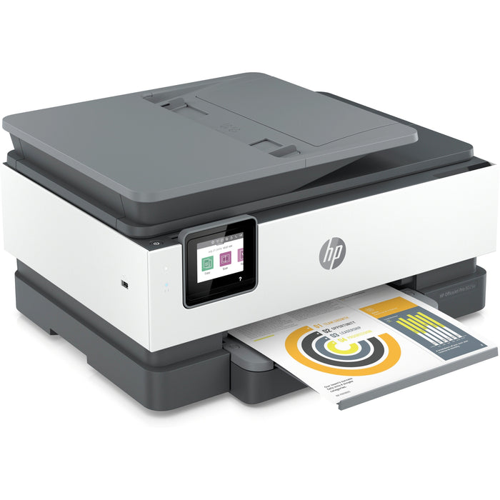 HP Officejet Pro 8025e Wireless Inkjet Multifunction Printer - Color - White - HEW1K7K3A