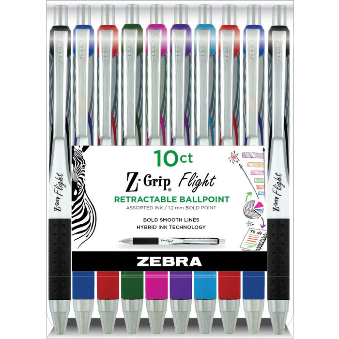 Zebra Pen Z-Grip Flight Retractable Pens - ZEB21901