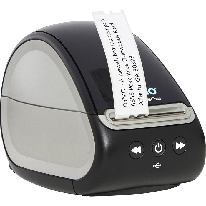 Dymo LabelWriter 550 Direct Thermal Printer - Monochrome - Label Print - USB - USB Host - Black - DYM2112552