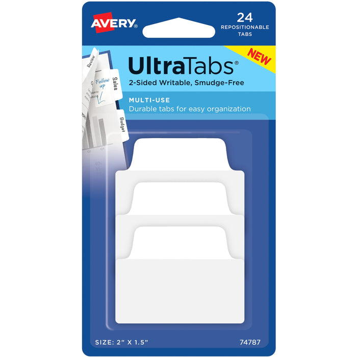 Avery&reg; Ultra Tabs Repositionable Multi-Use Tabs - AVE74787