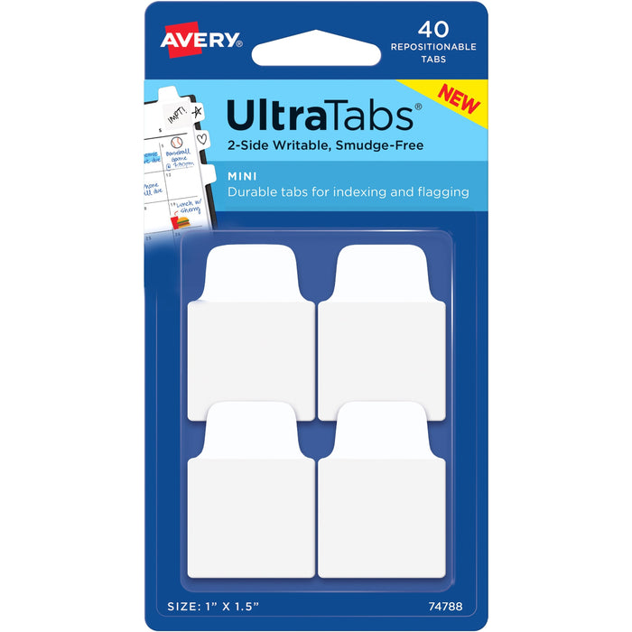 Avery&reg; Ultra Tabs Repositionable Mini Tabs - AVE74788
