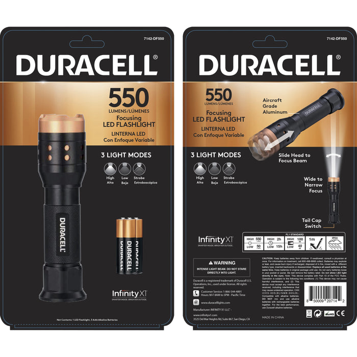 Duracell Aluminum Focusing LED Flashlight - DUR7142DF550
