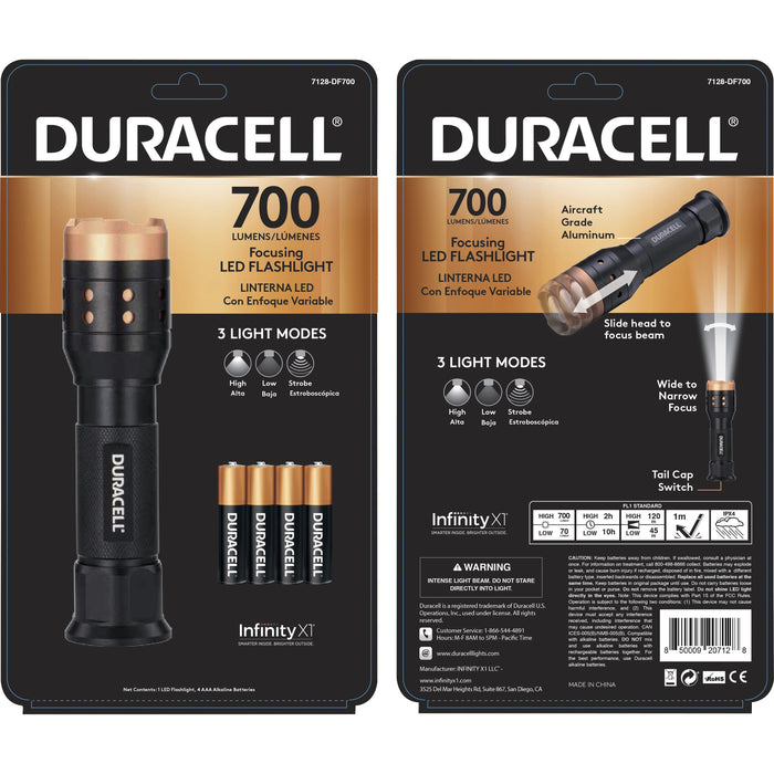 Duracell Aluminum Focusing LED Flashlight - DUR7128DF700