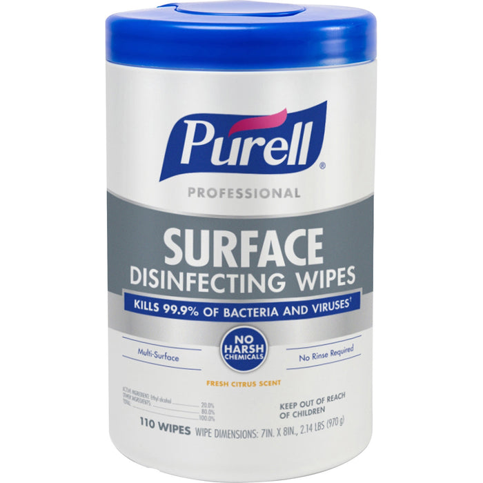 PURELL&reg; Professional Surface Disinfecting Wipes - GOJ934206