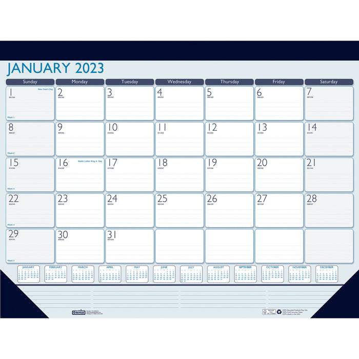 House of Doolittle Contempo Monthly Desk Pad - HOD1516