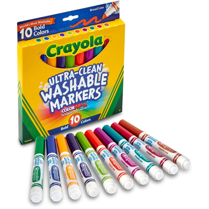 Crayola Bold Colors Washable Markers - CYO587853