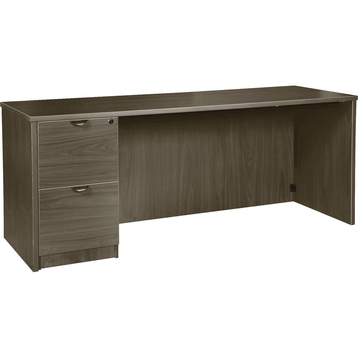 Lorell Prominence 2.0 Gray Elm Laminate Desk Unit - LLRPC2466LGE