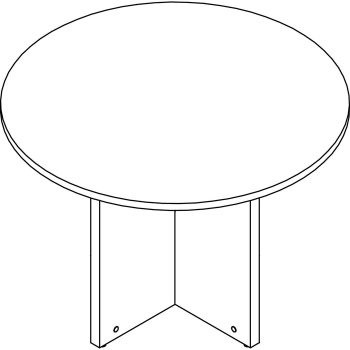Lorell Prominence Round Laminate Conference Table - LLRPT42RGE