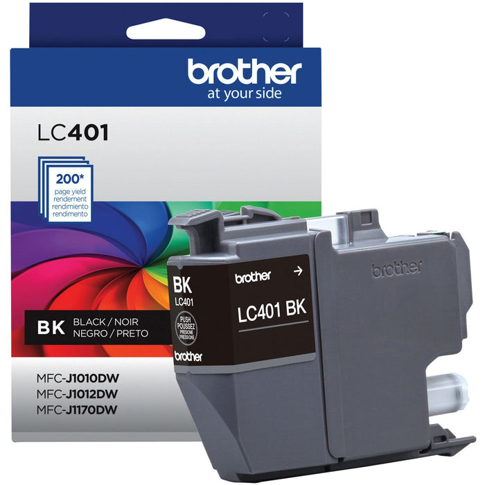 Brother LC401BKS Original Standard Yield Inkjet Ink Cartridge - Single Pack - Black - 1 Pack - BRTLC401BKS