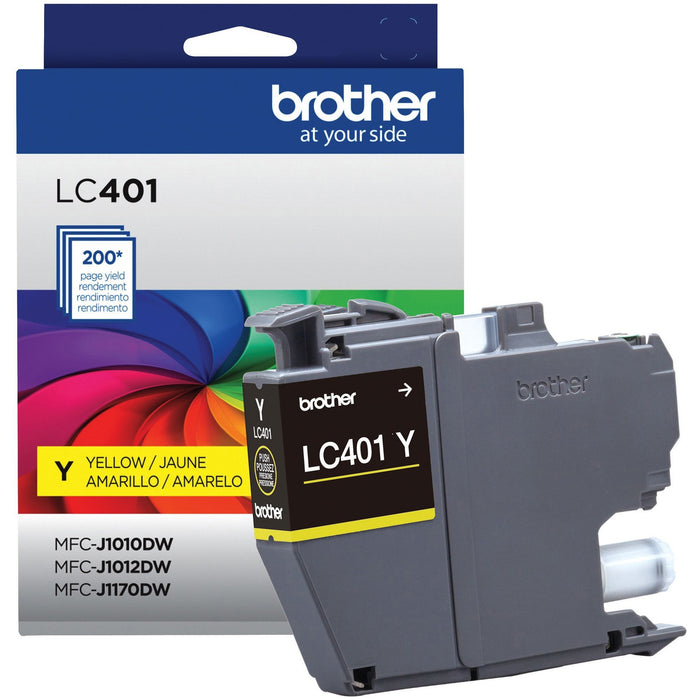Brother LC401YS Original Standard Yield Inkjet Ink Cartridge - Single Pack - Yellow - 1 Pack - BRTLC401YS