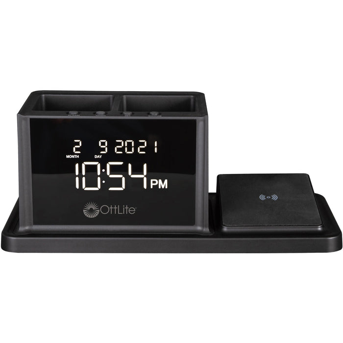 OttLite Wireless Charging Organizer Clock - OTTA03G5T