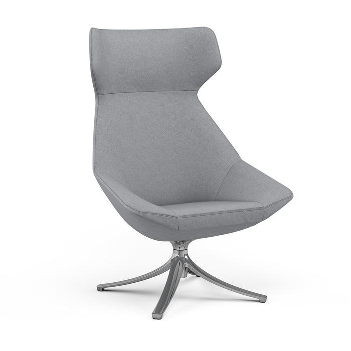 9 to 5 Seating Jax High-back Lounge Chair with Swivel Base - NTF9236LGPFDO